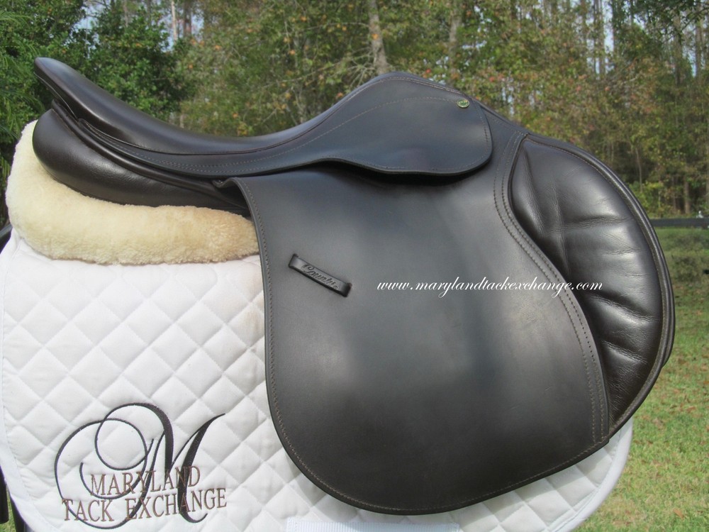 18.5" COUNTY CONQUEST close contact jumping saddle- MN tree- wool flocked-2015