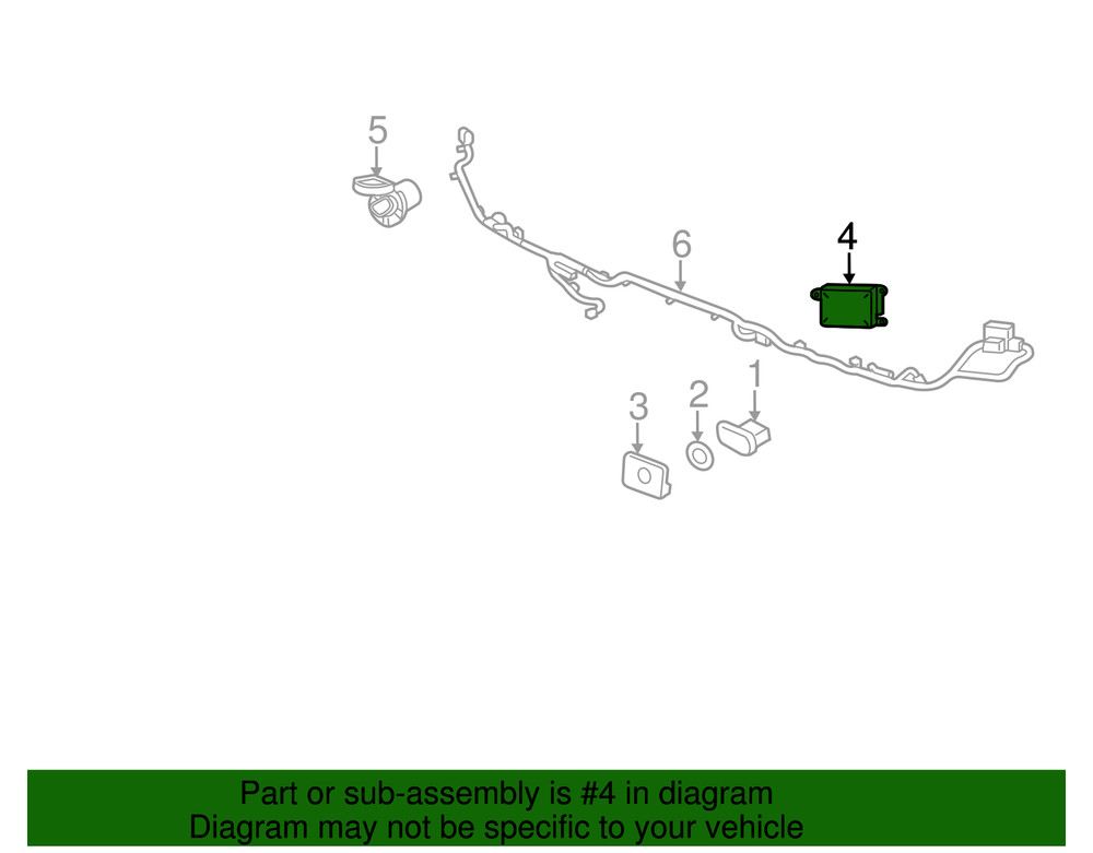 Genuine GM Object Sensor Module 84007647
