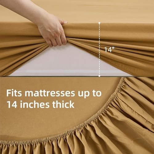 Boho Comforter Sets Striped Size Bedding Set Soft 7 Piece Bed in a Full Brown