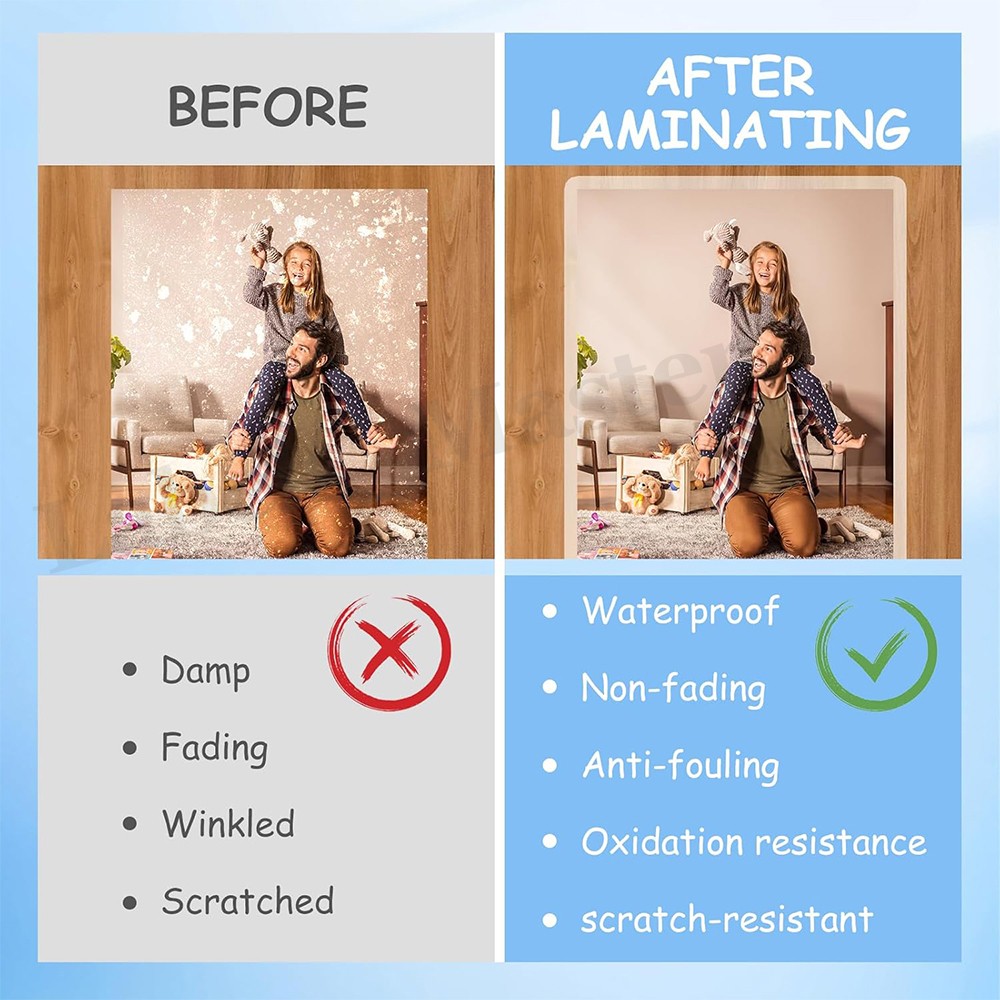 1000 Sheets 5 Mil Clear Thermal Laminating Pouches Letter 9"x11.5" for Laminator