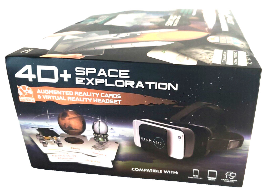Space Exploration Augmented Reality Cards Virtual Reality 4D Headset Interactive