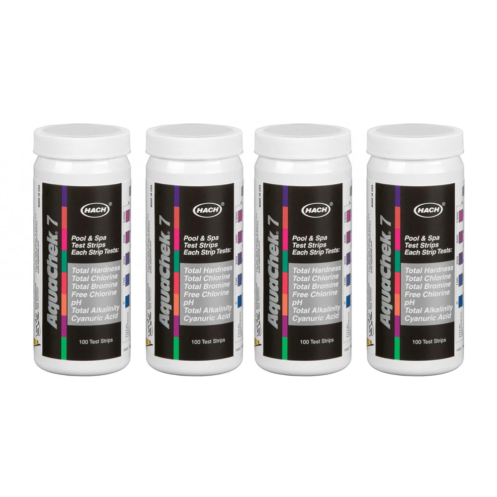 Pro Silver Pool Test Strips - 4-Pack for Accurate Water Testing