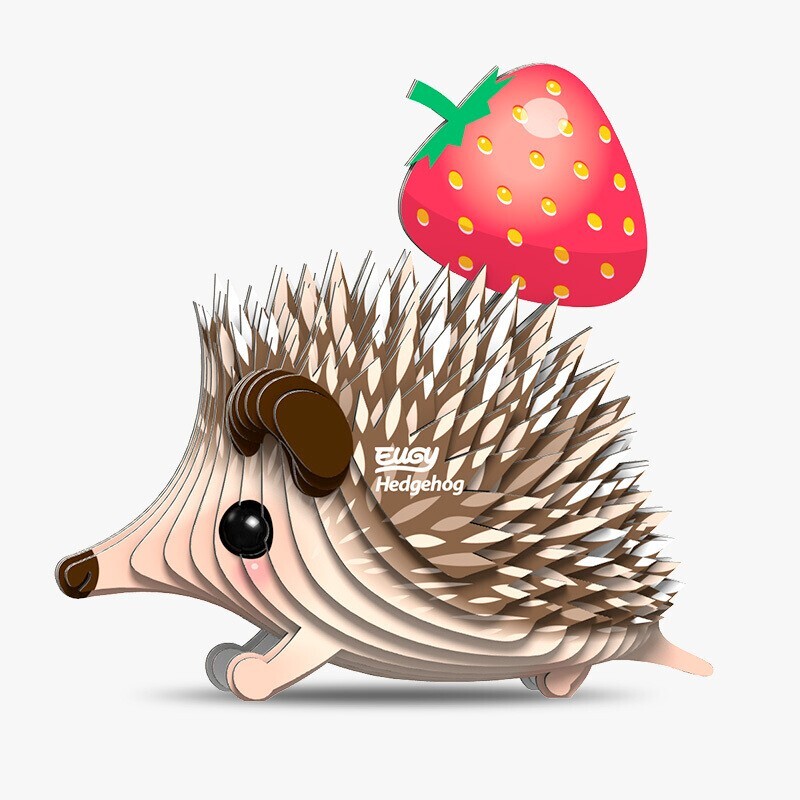 Hedgehog 3D Cardboard Model Kit Eugy New