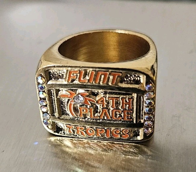 Flint Tropics Basketball Semi-Pro 4th Place Ring Jackie Moon Will Ferrell