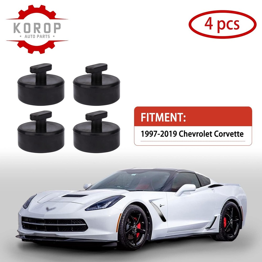 Lifting Jack Pad (4pcs) Compatible with Chevy Corvette C5 C6 C7 C8, Rubber Li...