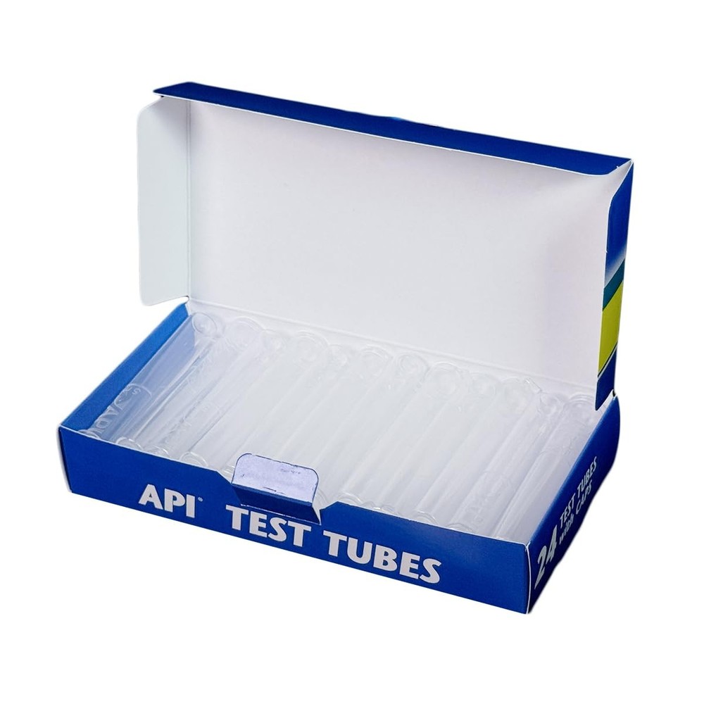 API REPLACEMENT PLASTIC TEST TUBES WITH CAPS For Any Aquarium Test Kit Including