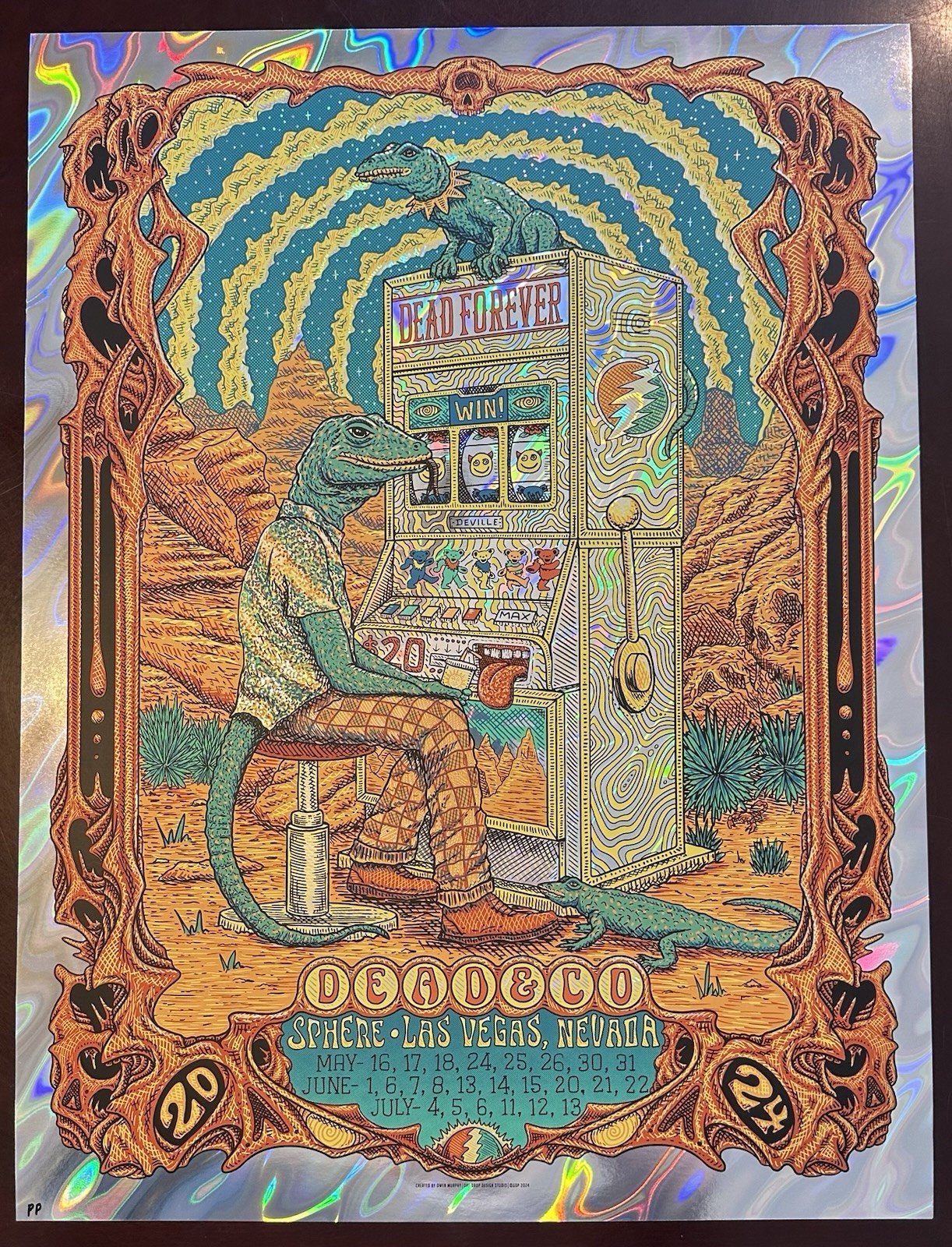 Dead & Company FOIL Poster 2024 Sphere Vegas Owen Murphy Printer’s Proof Mint!