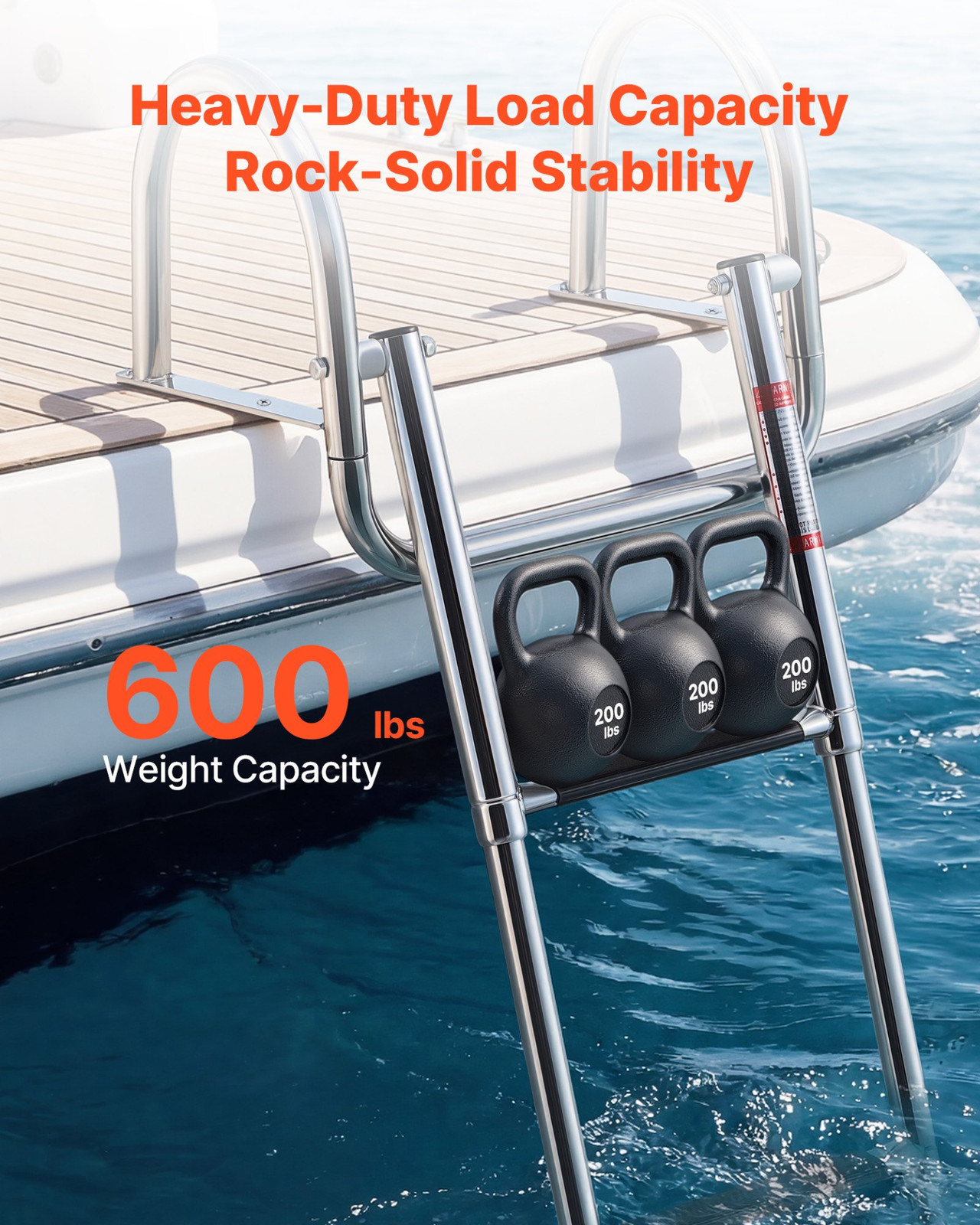 Boat Ladder, 3 Steps, Pontoon Boats