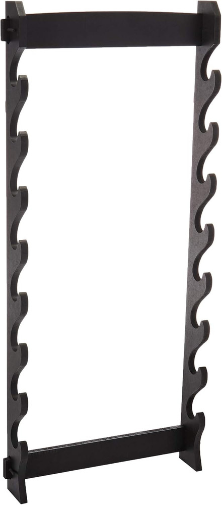 WS-8W 8-Tier Wall Mount Sword Stand , Black