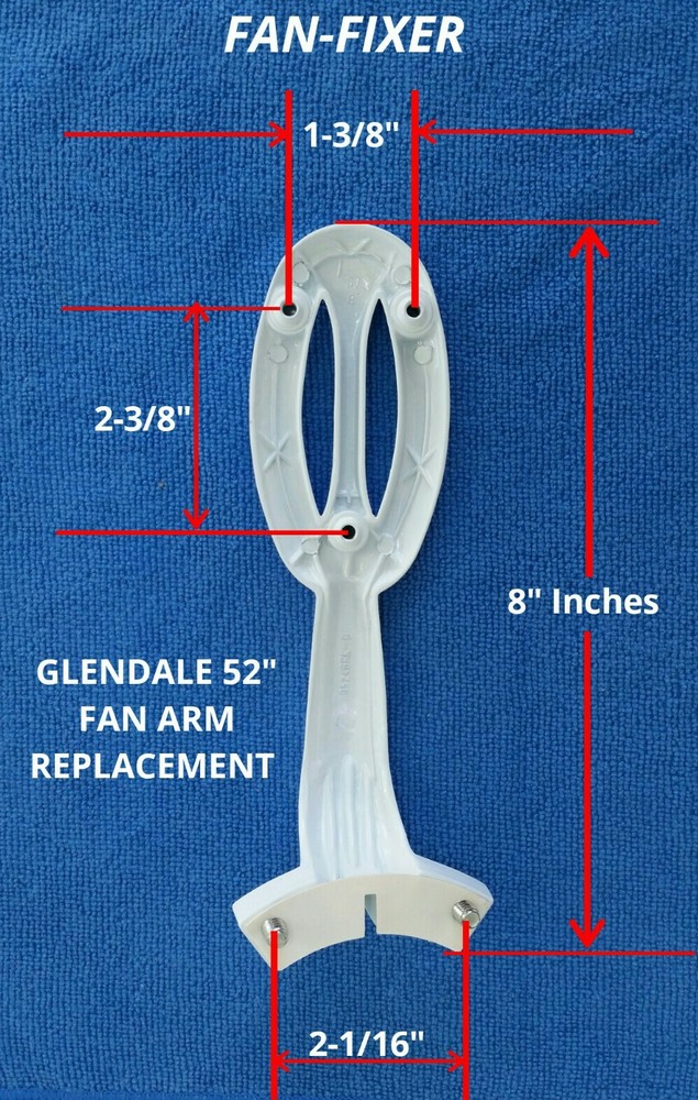 Hampton Bay 52"Glendale Brushed Nickel Silver Ceiling Fan Blade Arm Replacement