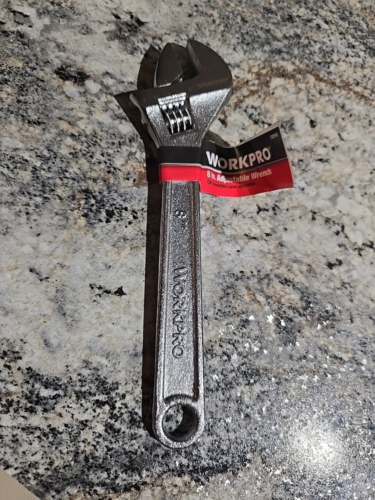 Workpro 760596 Adjustable Wrench, 8 in 200mm Hand Tool