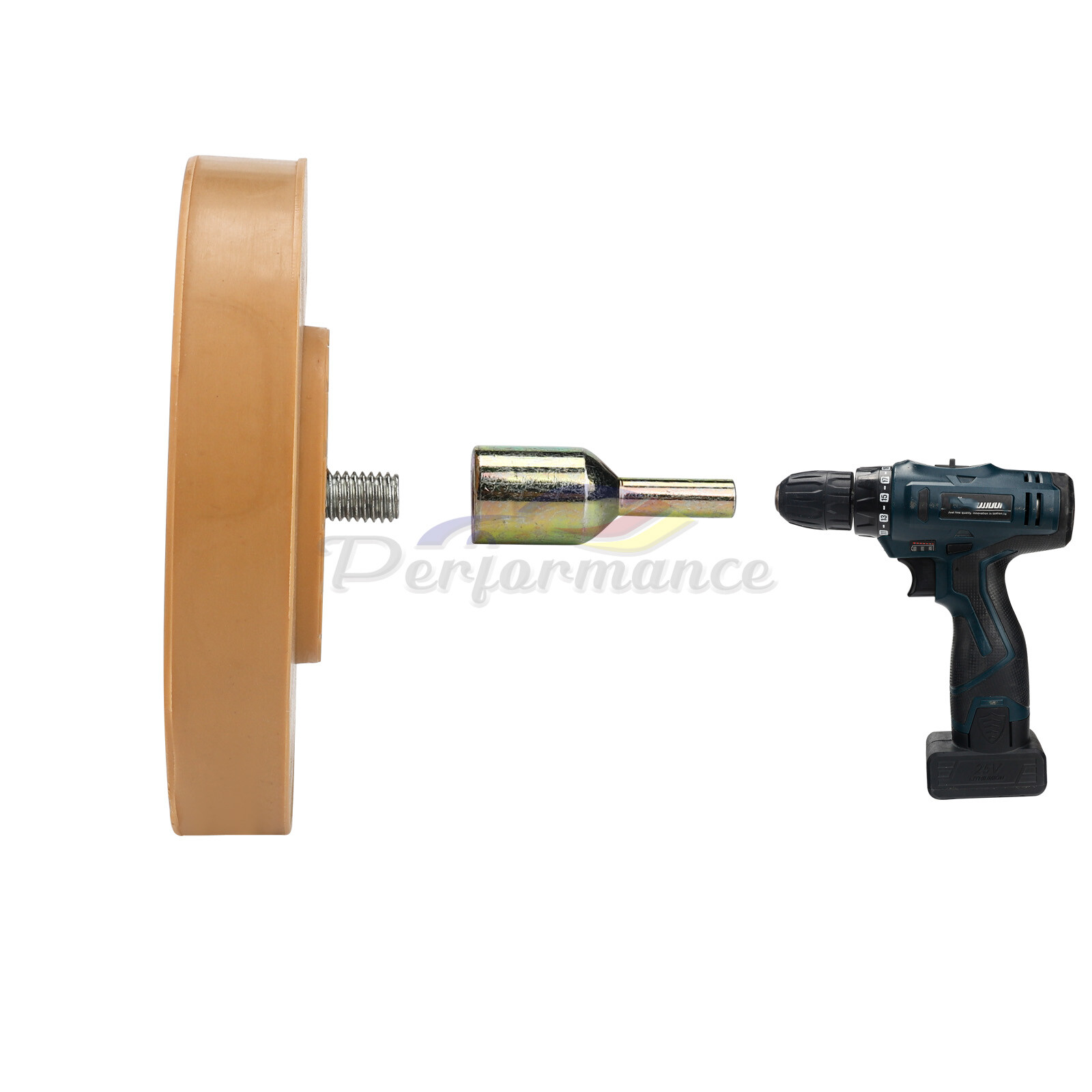 4inch Decal Removal Eraser Wheel w/ Power Drill Arbor Adapter Rubber Pinstripe