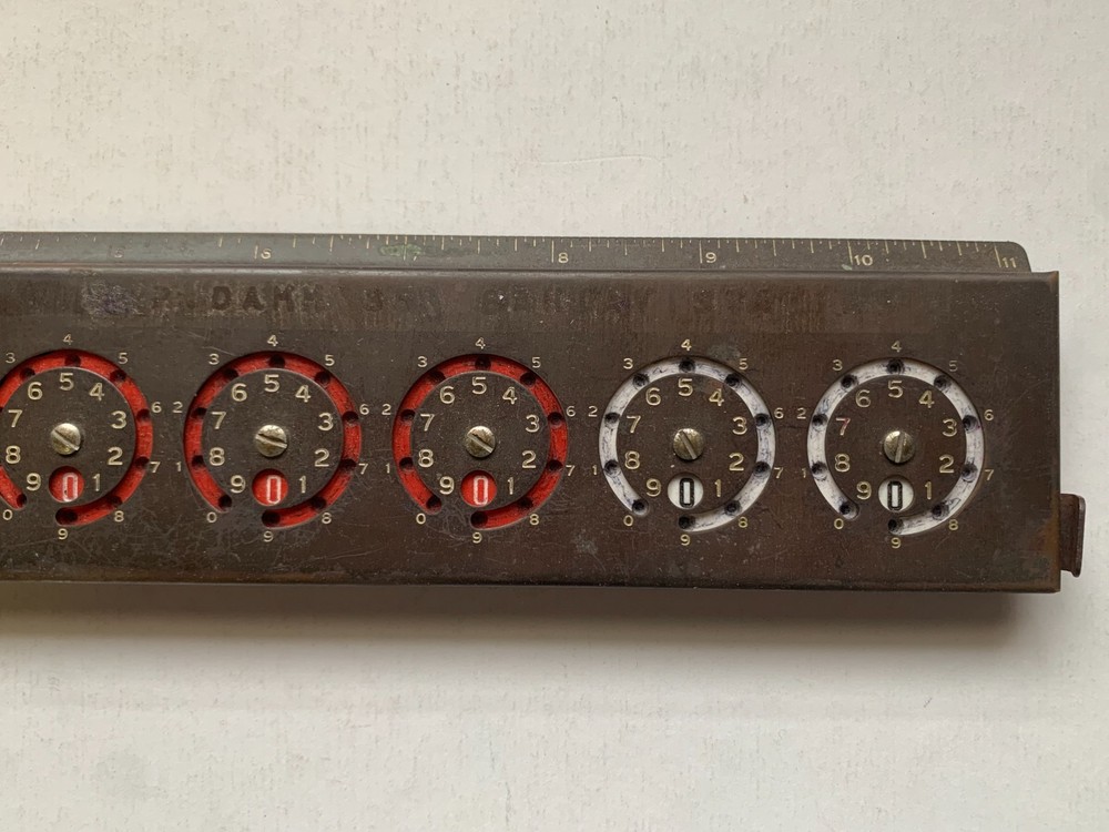 Vtg. ADDOMETER Reliable Typewriter & Adding Machine Co. w/ org. box & directions