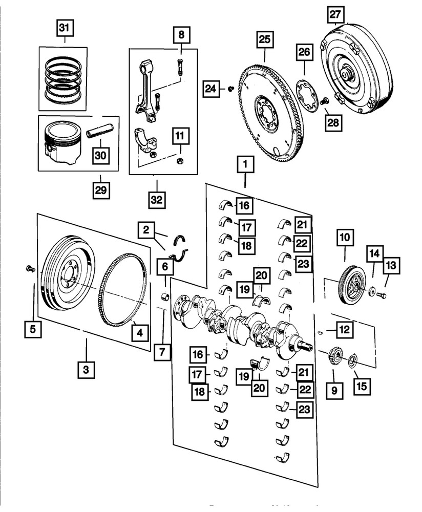 Genuine Mopar Flywheel Bolt J3170524