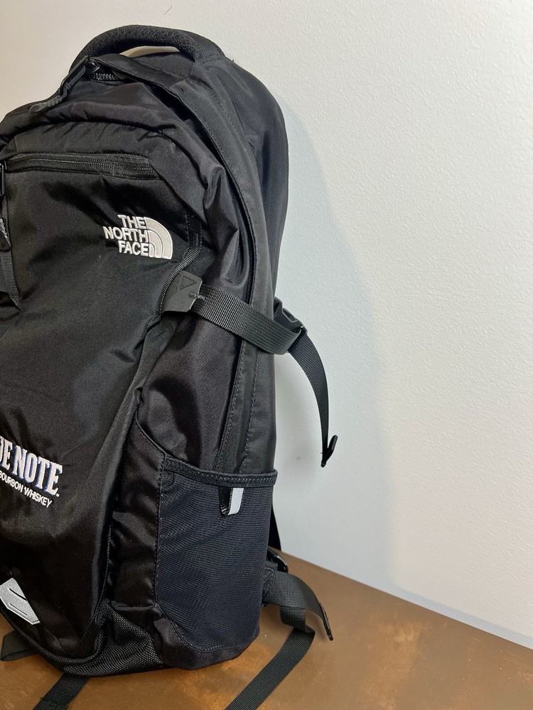 The North Face Fall Line Backpack Blue Note Whiskey Logo Black FlexVent Laptop