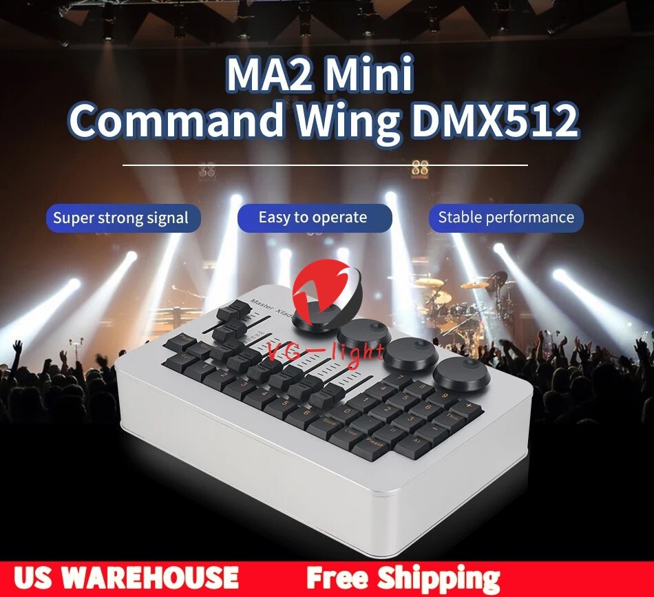 Hot sale MA2 Mini Command Wing Console DMX Stage Lighting Controller For Stage