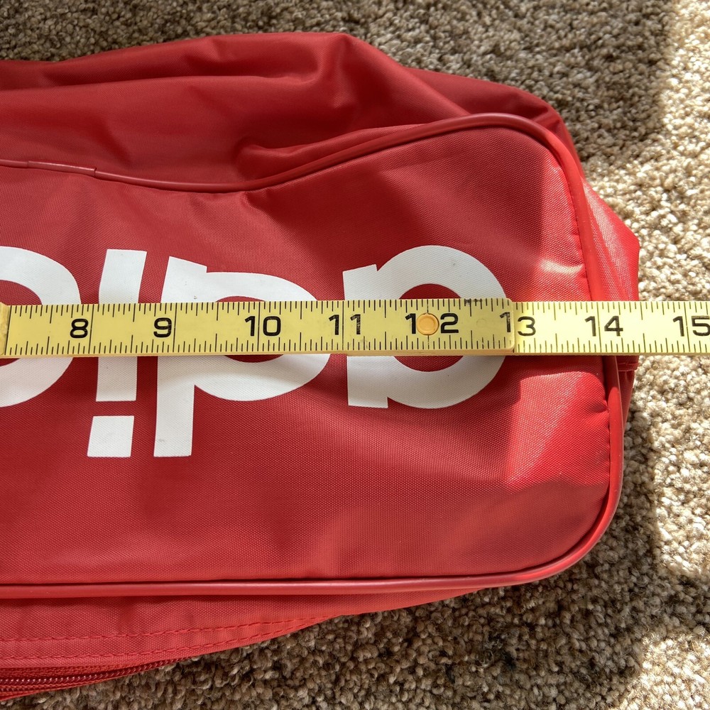Adidas Red Zip Up Bag 14”
