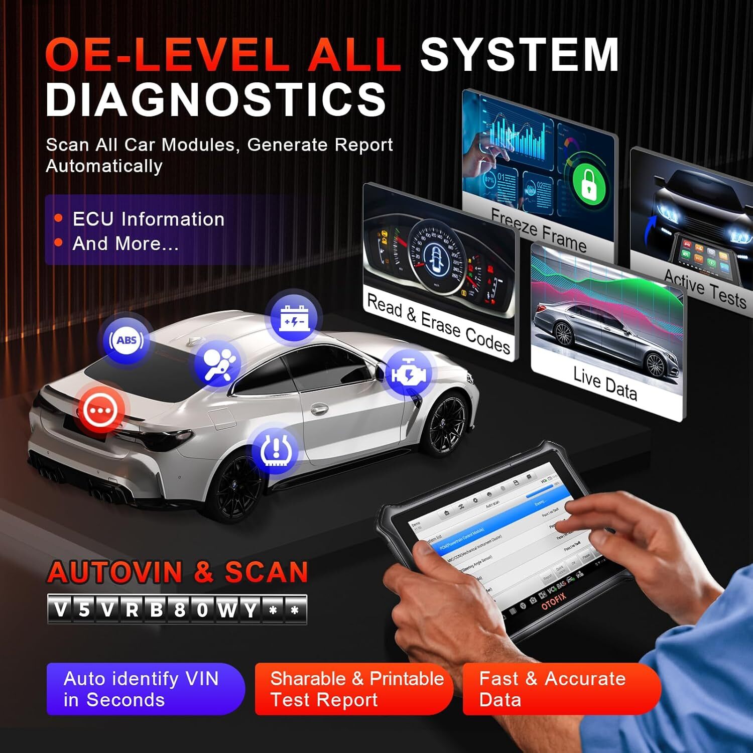 2025 OTOFIX D1 Lite Car Bidirectional Scanner Auto Full System Diagnostic Tool