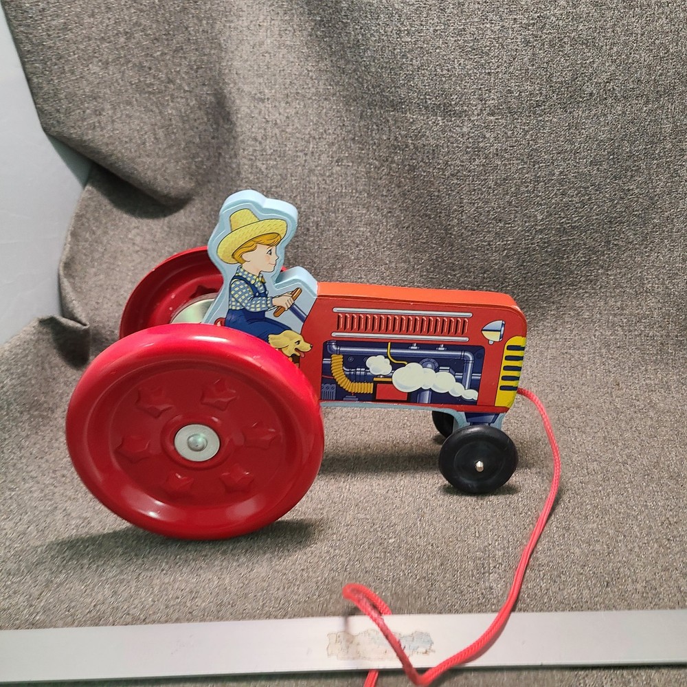 Schylling Toy Pull Tractor - Excellent Condition / Bells Excellent Condition