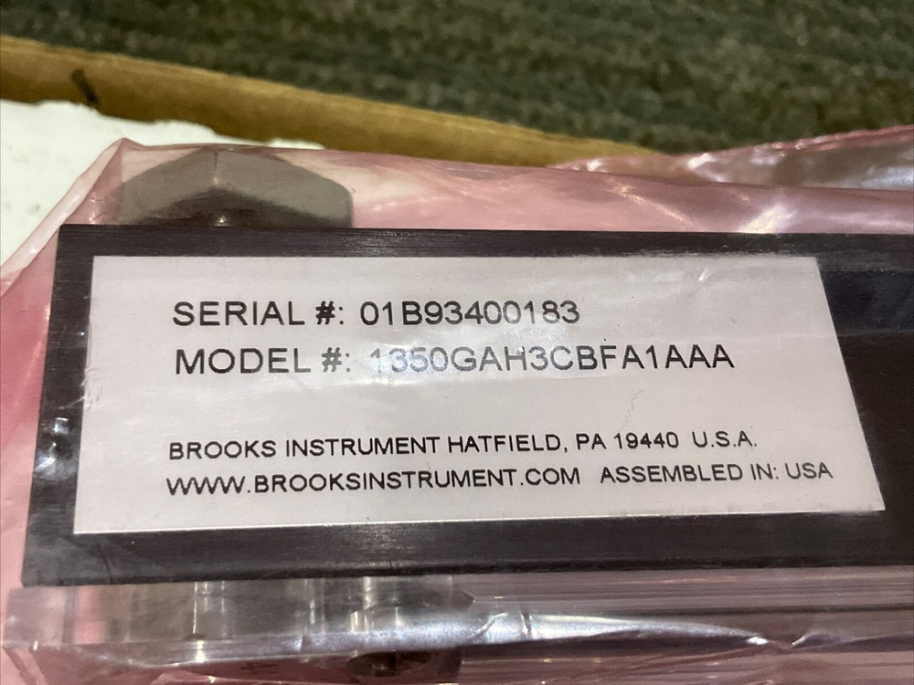 BROOKS INSTRUMENT 1350GAH3CBFA1AAA ROTOR FLOW METER 678