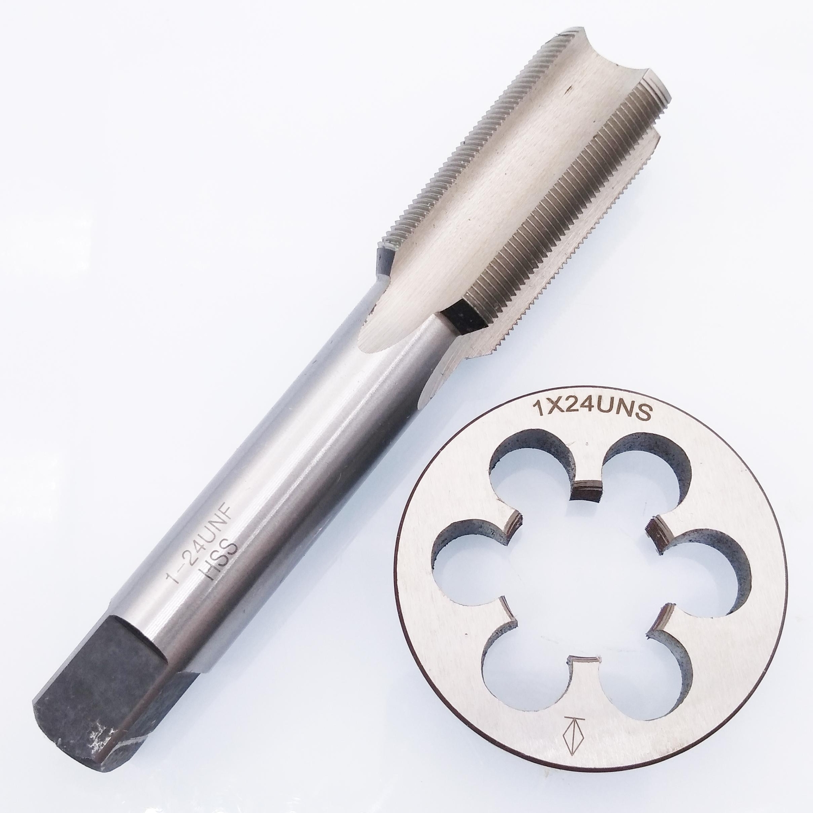 US Stock HSS 1"-24 UNF Tap & 1"-24 UNS Die Right Hand