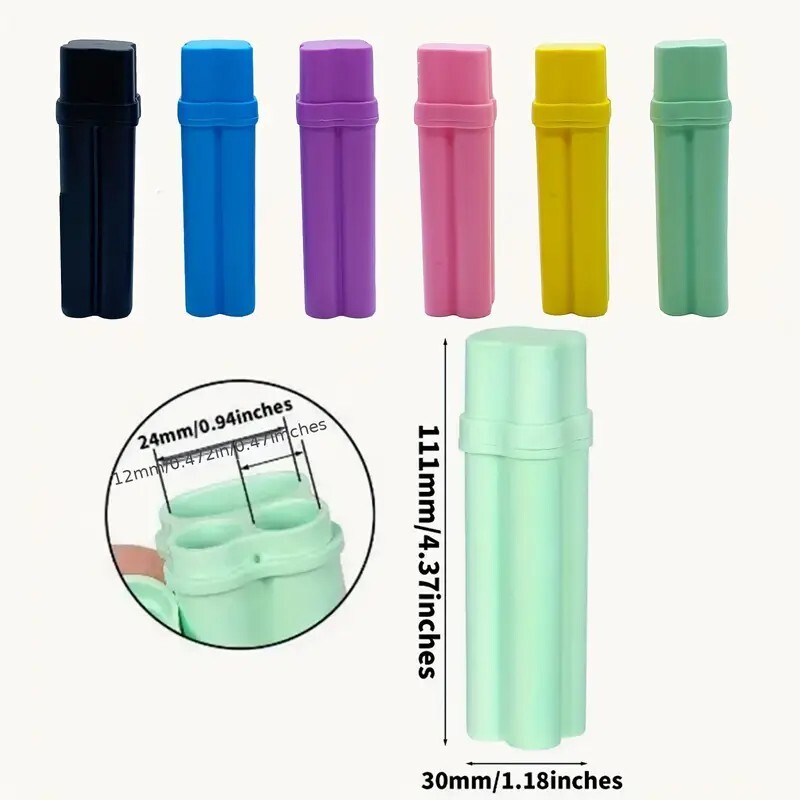 Portable cigarette pre-roll case various colors