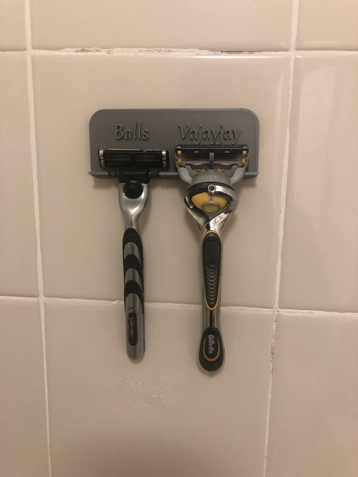 shower razor holder “Balls Vajayjay” Organizer