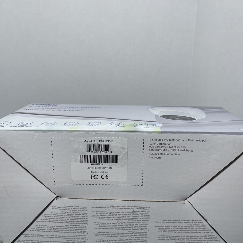 Lorex E841CD-E 4K Ultra HD Indoor/Outdoor Security Camera - White