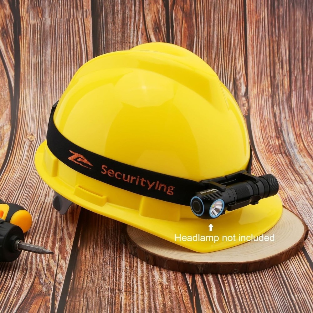 Adjustable Black Headlamp Strap with Bracket - 22mm to 26mm Compatibility