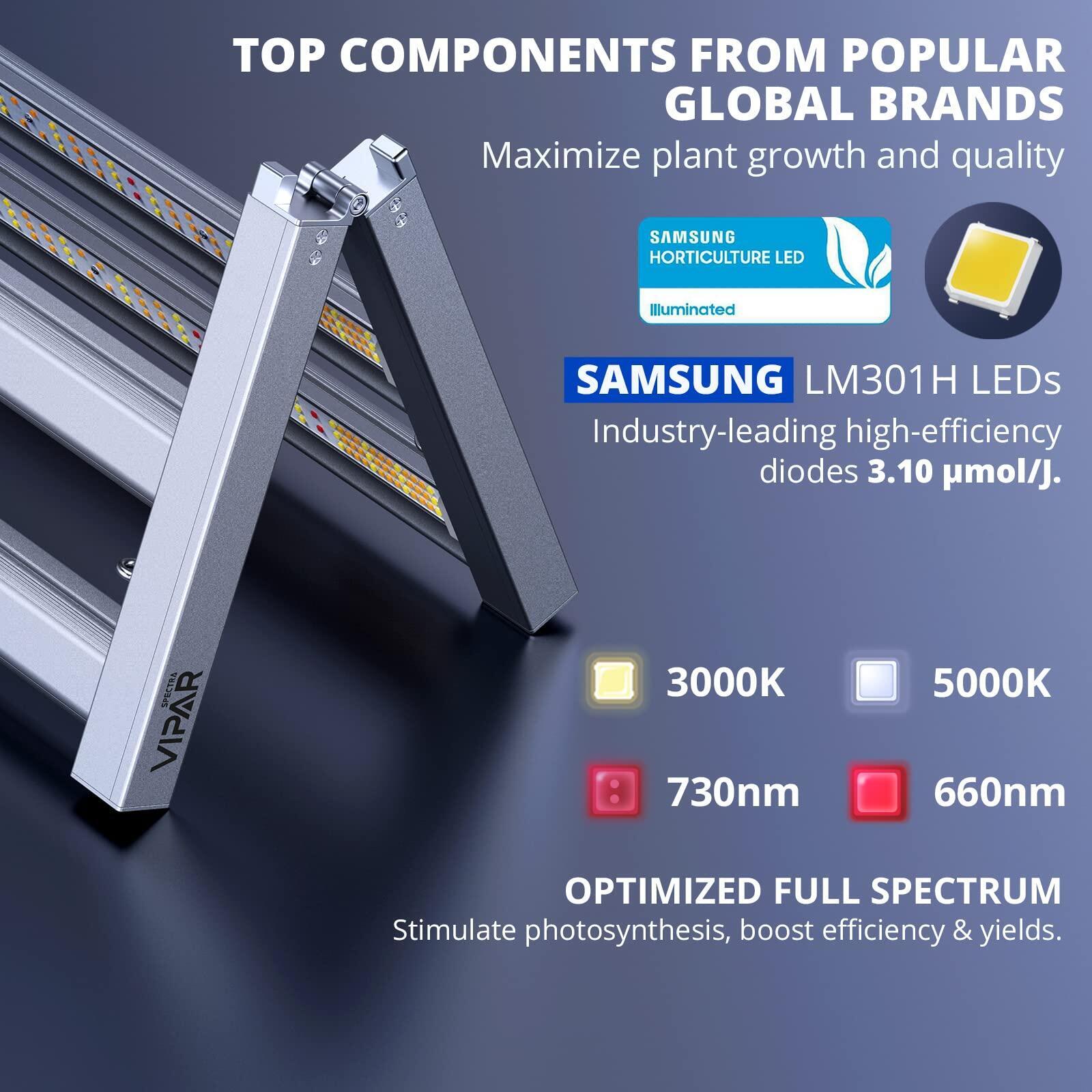 VIPARSPECTRA KS3000 LED Grow Light Full Spectrum Commercial Plants Indoor Flower