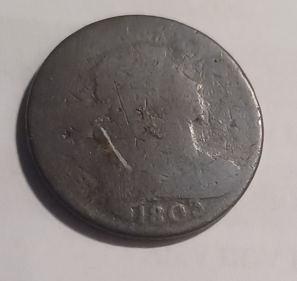 1803 Draped Bust  ONE Cent Copper Coin