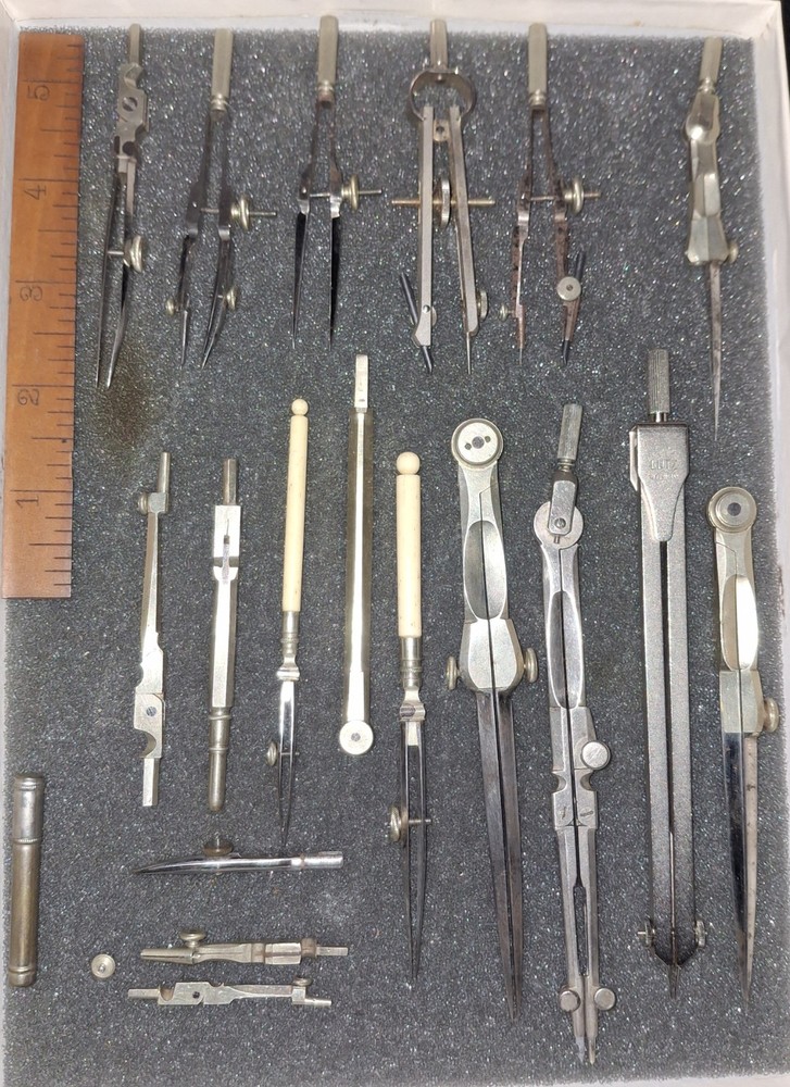 Antique Drafting Architecture Artist Engineering Rare Tools