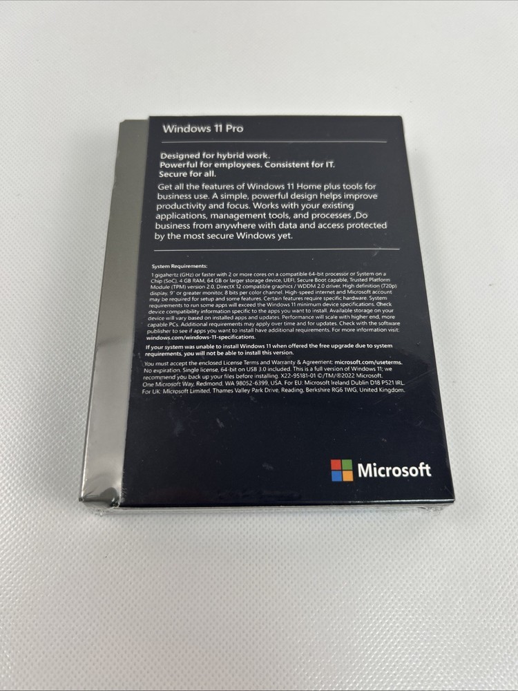 Microsoft Windows 11 Pro Professional 64 Bit Usb Flash Drive