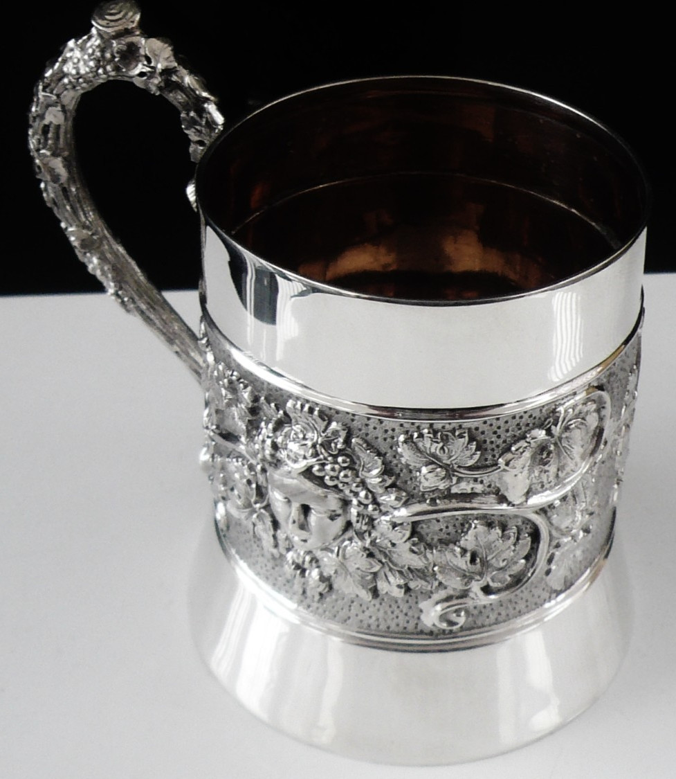Antique Sterling Silver Tankard Mug, Horace Woodward & Co Ltd, London 1894