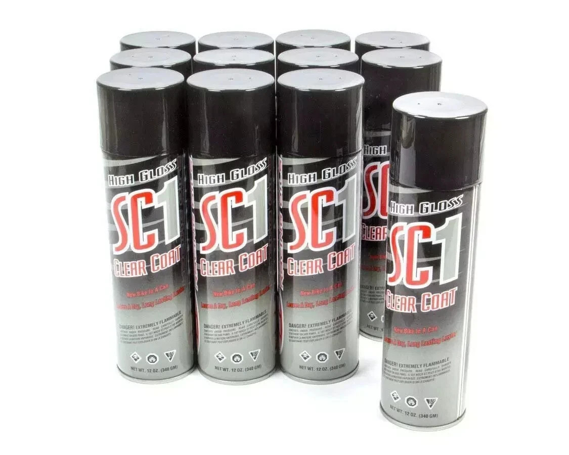 Maxima Racing Oils SC1 High Gloss Clear Coat 12 PACK - LARGE 17.2 fl oz. Can SC1