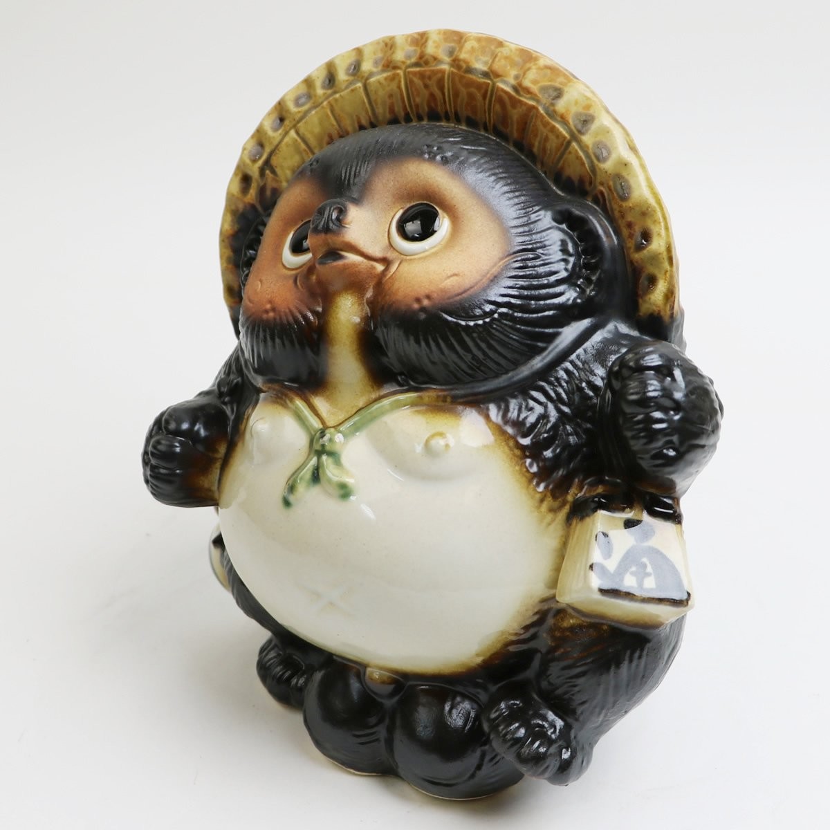 Dancing Tanuki No. 6 Shigaraki Ware Ceramic Raccoon Figurine