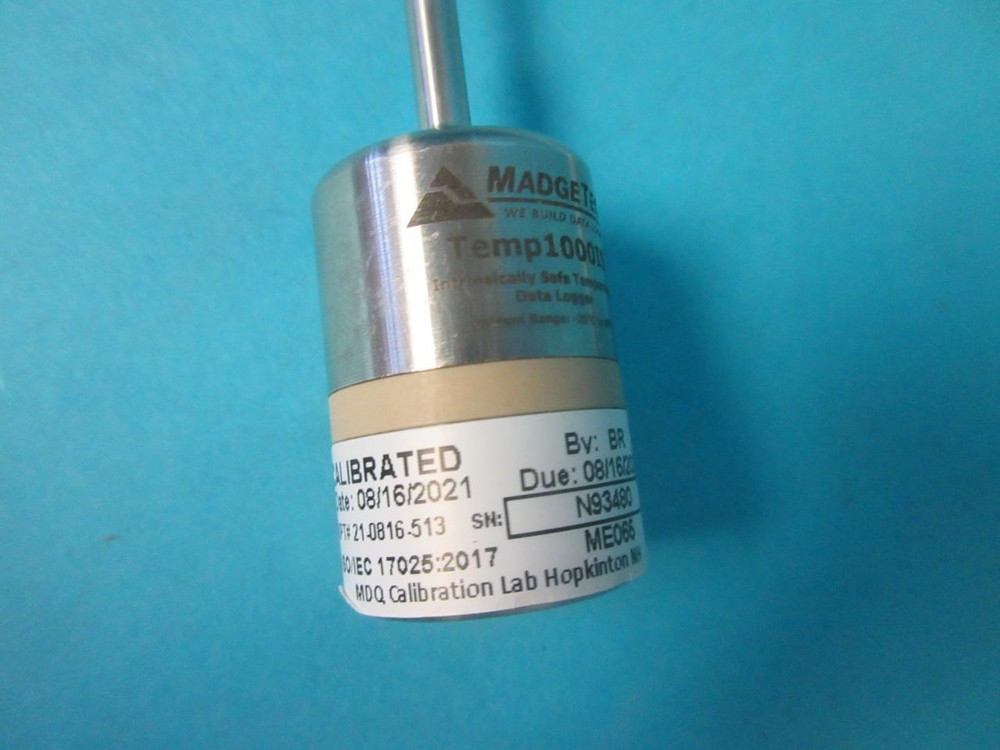 MADGETECH TEMP1000IS INTRINSICALLY SAFE TEMPERATURE DATA LOGGER -20-80° C