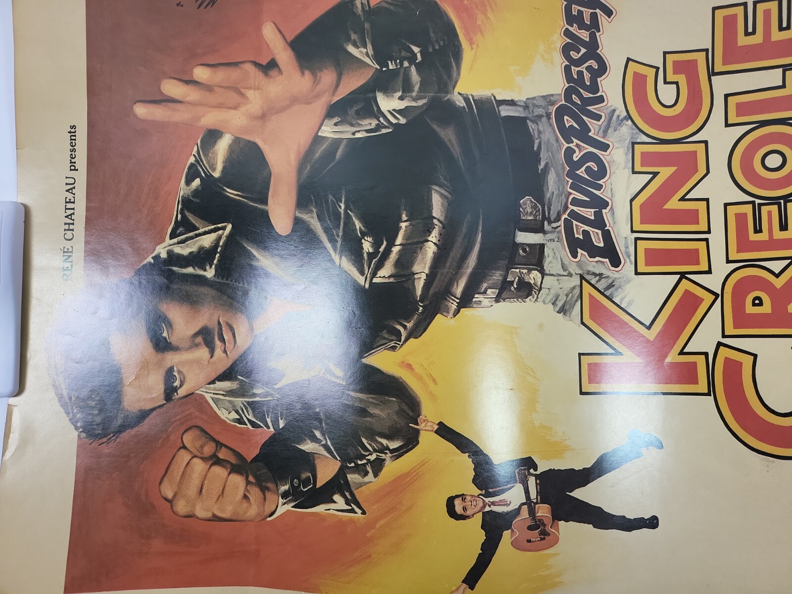 King Creole Elvis Presley Poster By René Chateau ￼ 1986 Portal Publications ￼