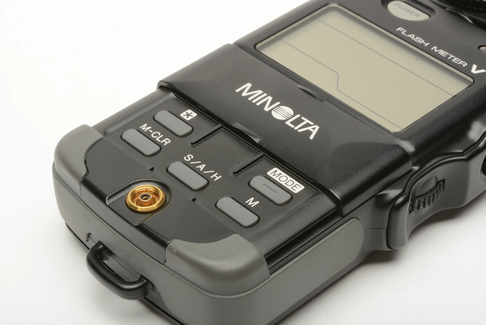 Minolta Flashmeter V Digital digital light meter, case, + flat dffuser
