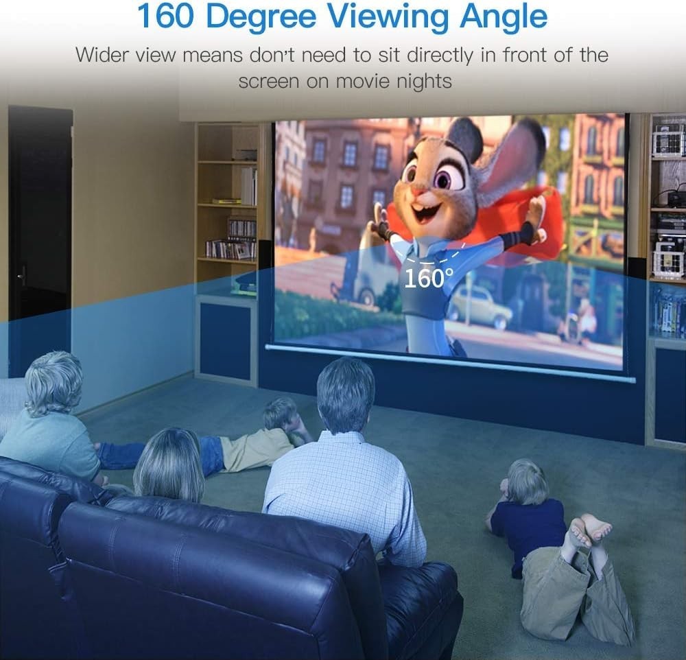 100 Inch Motorized Projector Screen - 16:9 HD Elec