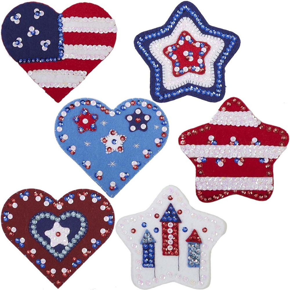 Herrschners® Patriotic Pride Felt & Sequin Kit