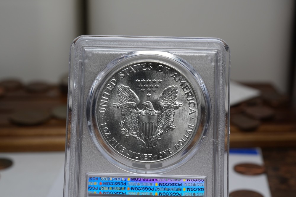 1987 American Eagle 1 oz Silver Dollar PCGS MS 68 Certified
