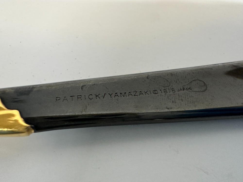Yamazaki Patrick LINDI Black Master Butter Spreader Knife