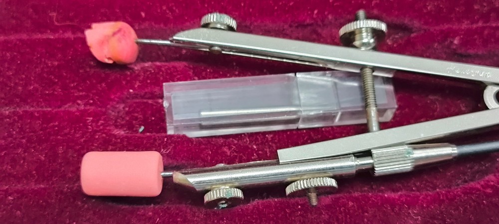 Vintage Masonic Masons G2B compass technical drawing set