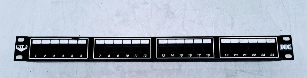 ICC CAT5 TIA568B Patch Panel 24-port