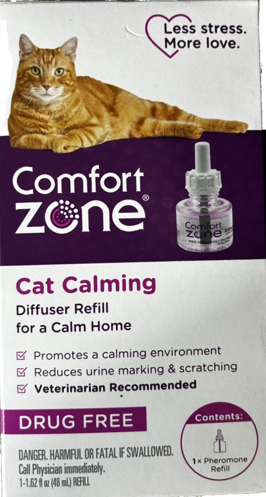 comfort zone single & multi-cat calming 1 pack refill