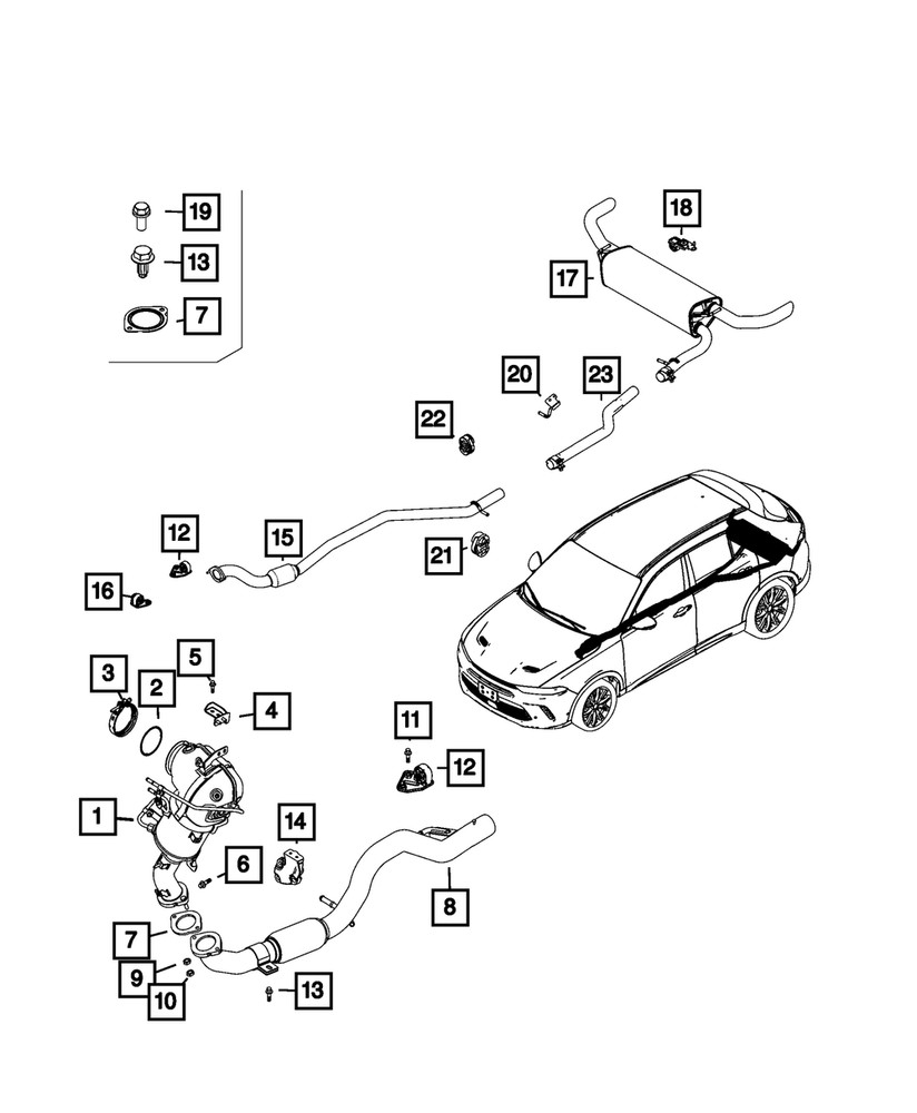 Genuine Mopar Hex Flange Head Bolt 6106995AA