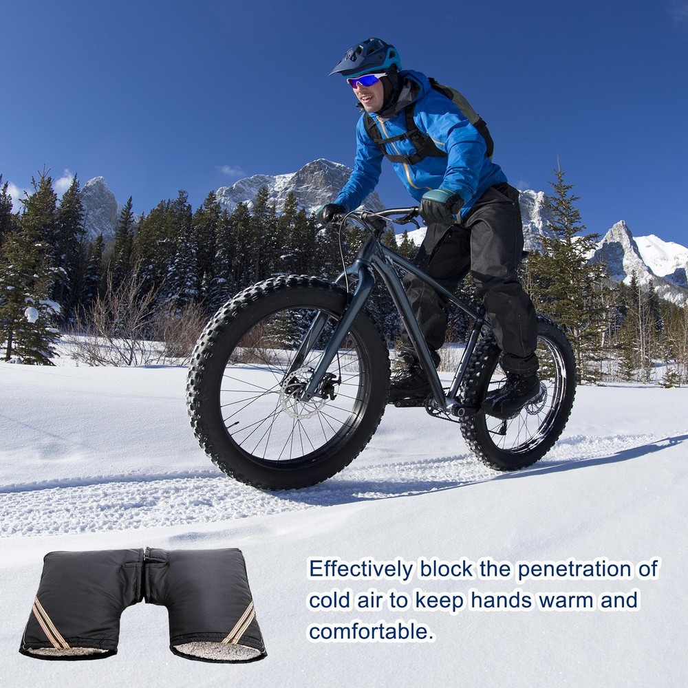 Handlebar Gloves Reflective Waterproof Hand Muffs Windproof Warm