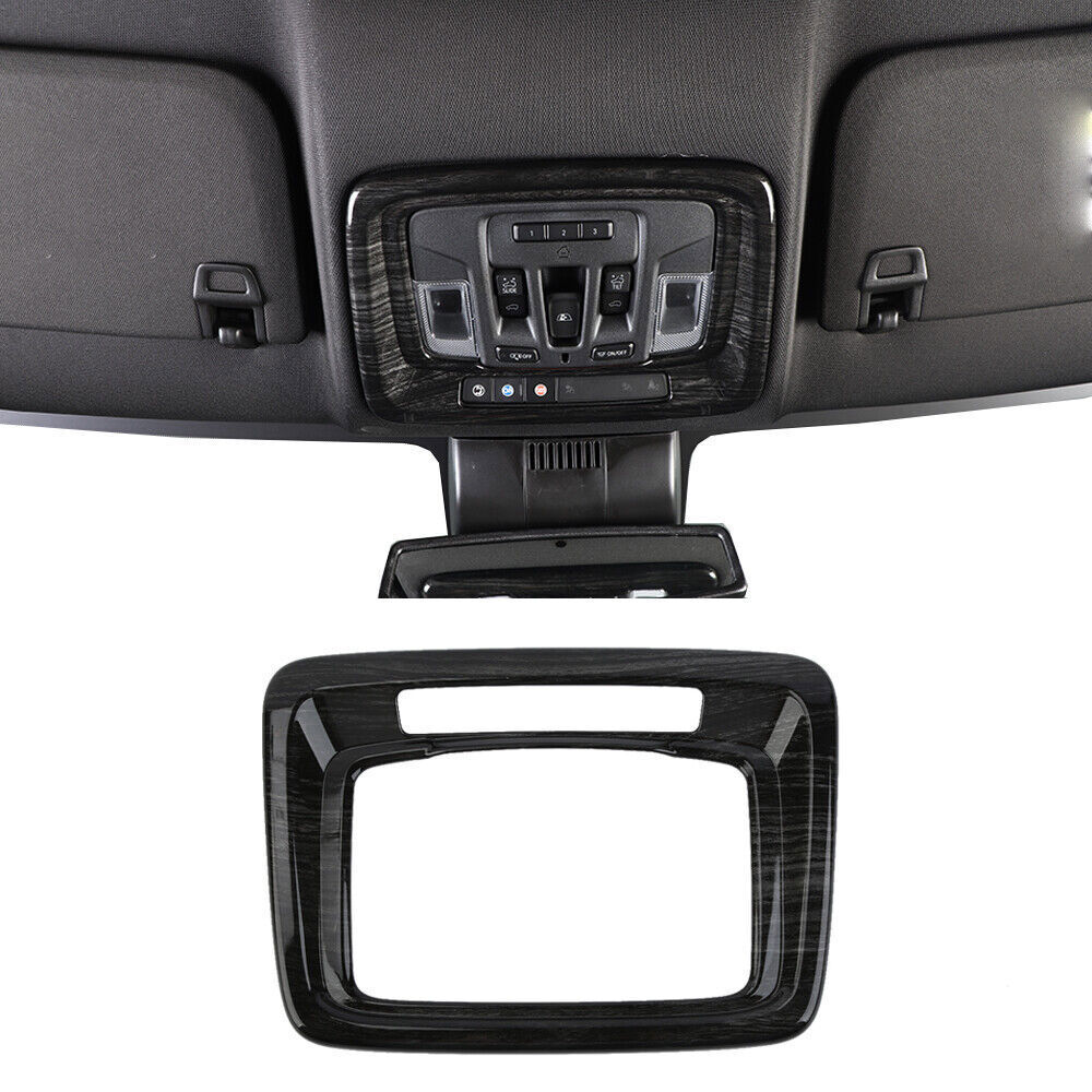 Black Wood Reading Light Lamp Panel Trim for Chevy Silverado GMC-SIERRA 2019+