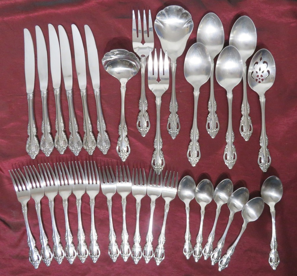 ONEIDA "Brahms" Stainless 32 Replacement Pieces & Serving Set uu